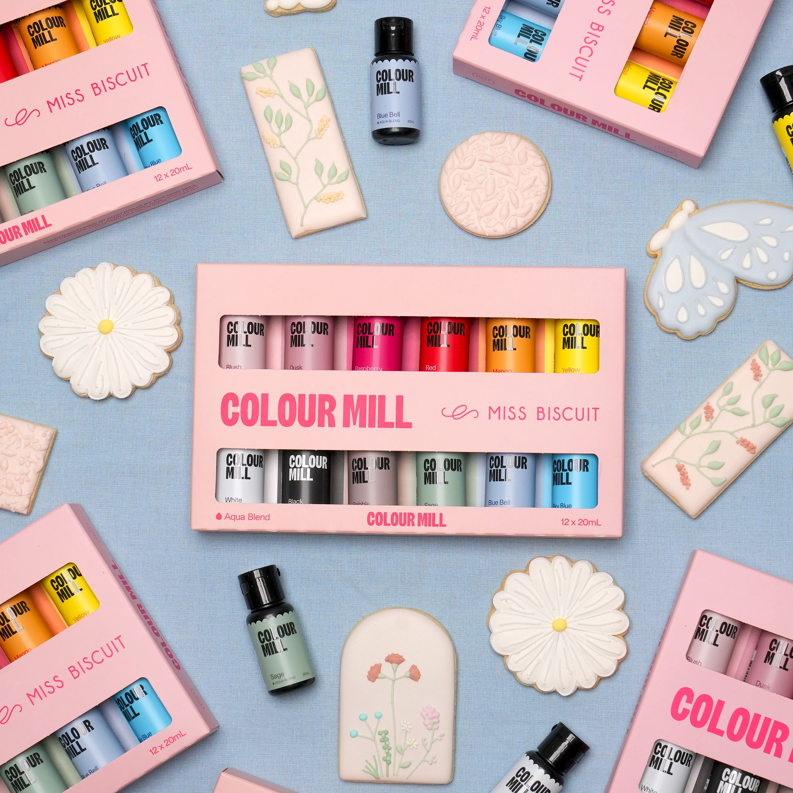 UK Miss Biscuit x Colour Mill Pack - Aqua Blend